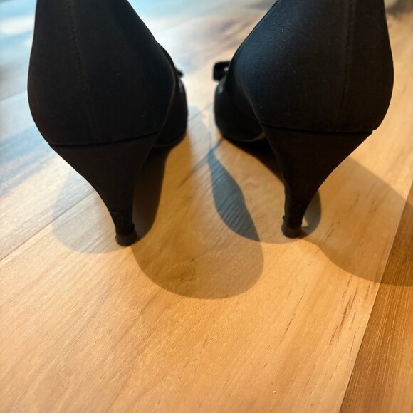 Vintage Life Stride Debby #2 Pois de soie Rhinestone Open-toe Heels Rhinestone - Picture 10 of 15